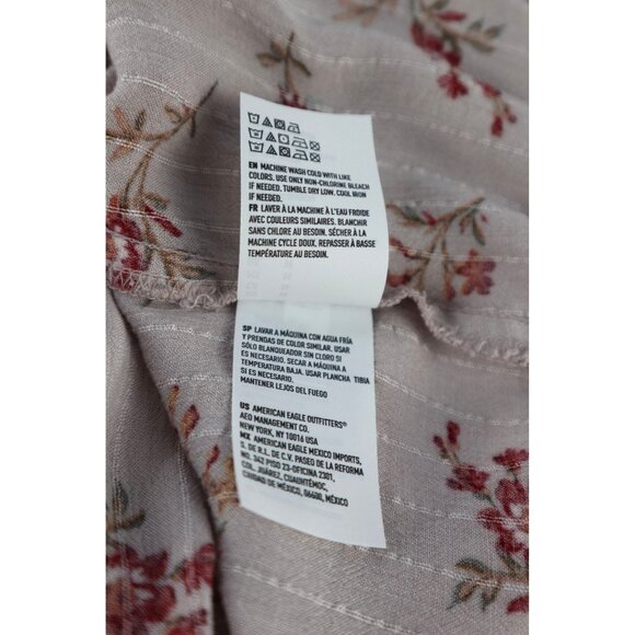 American Eagle‎ Outfitters Floral Off-Shoulder Crop Top Size Medium - Picture 9 of 10